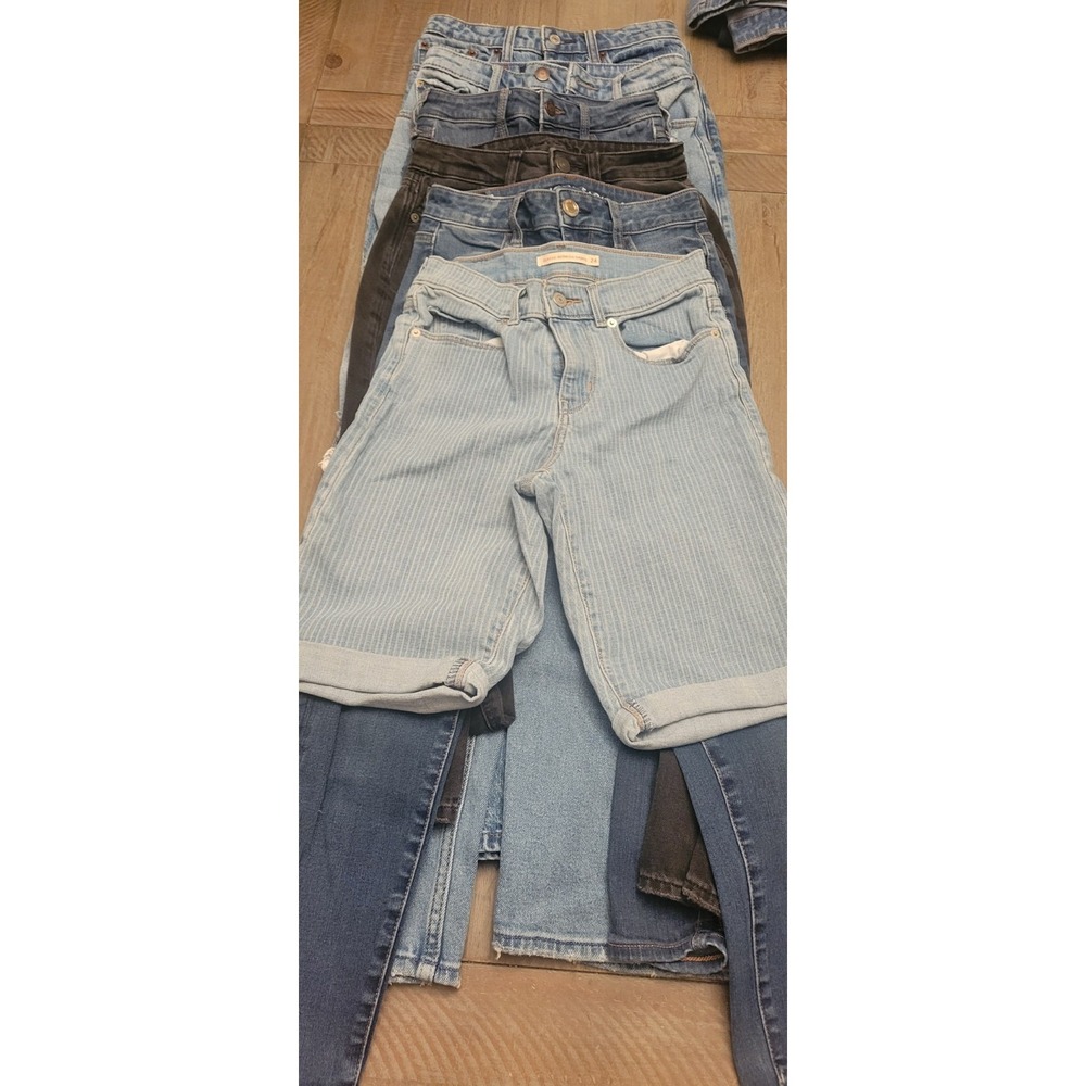 6 Bundle‎ Lot Levi Fitch Eagle Hollister  Womens Size 0 00 24w Jeans Shorts